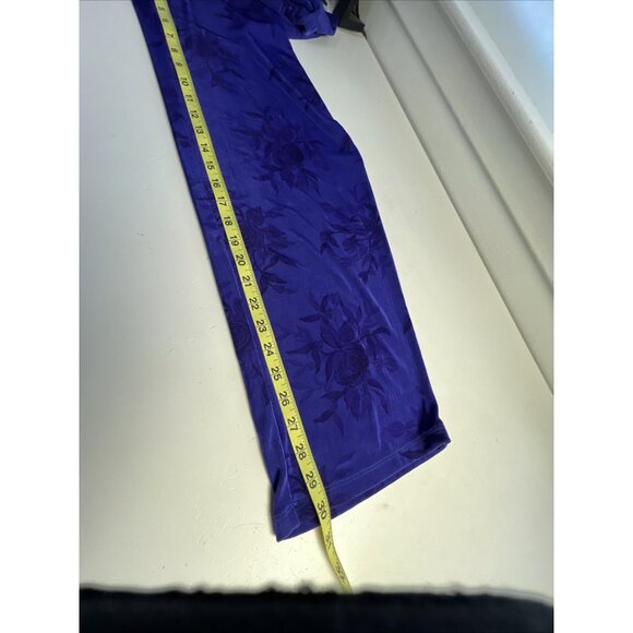 Citiknits 3/4 Sleeve Blouse Top Pants Set Sz L Purple A35020 Lounge Wear VTG - Picture 15 of 16